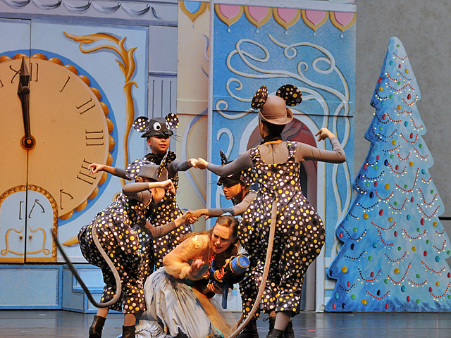 Dancers do an Art Nouveau version of the Nutcracker at the Winter Garden atrium in the World Financial Center on Nov. 29, 2011. 