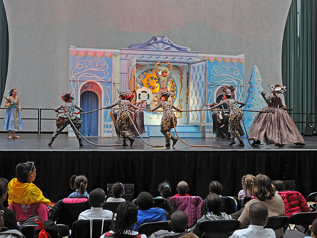 Dancers from the New York Theatre Ballet perform The Nutcracker at the Winter Garden atrium in the World Financial Center on Nov. 29, 2011. 