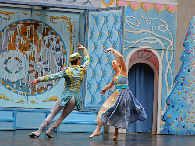 Dancers from the New York Theatre Ballet perform The Nutcracker at the Winter Garden atrium in the World Financial Center on Nov. 29, 2011. 
