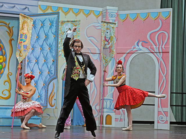 Dancers from the New York Theatre Ballet perform The Nutcracker at the Winter Garden atrium in the World Financial Center on Nov. 29, 2011. 
