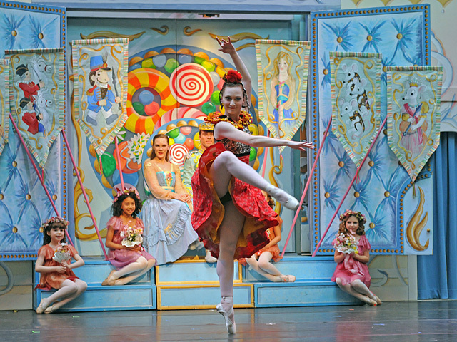 Dancers from the New York Theatre Ballet perform The Nutcracker at the Winter Garden atrium in the World Financial Center on Nov. 29, 2011. 