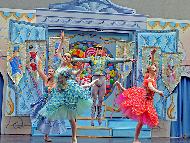 Dancers from the New York Theatre Ballet perform The Nutcracker at the Winter Garden atrium in the World Financial Center on Nov. 29, 2011. 