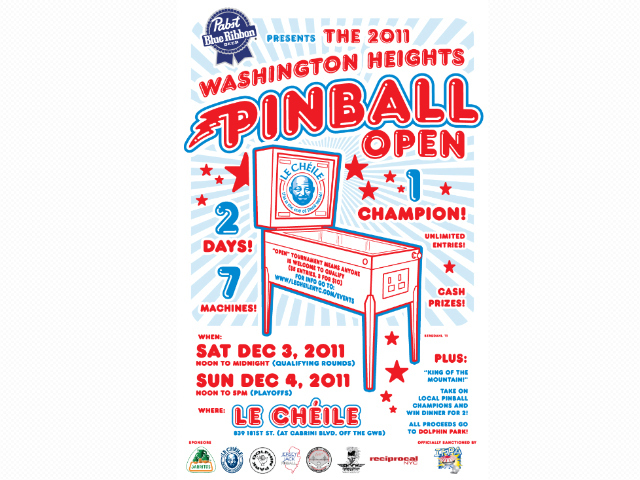 The first annual Washington Heights Pinball Open will run Saturday and Sunday, Dec. 3 and 4, at Le Cheile in Hudson Heights. 
