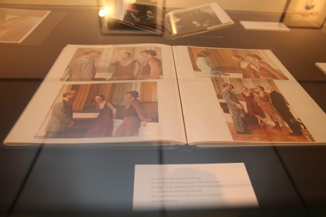 An album of official White House photographs commemorating a performance by Baryshnikov on February 25, 1979 for President Carter. Among the works performed was Other Dances, choreography by Jerome Robbins.