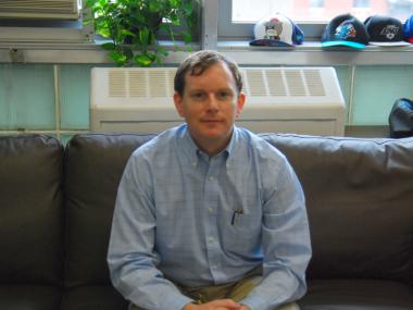 Brendan Lyons, the principal of the High School of Graphic Communication Arts