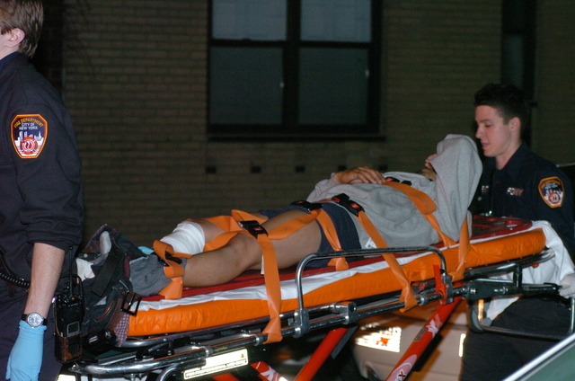 The victim in a double shooting outside 120 W. 94th late Sun., Dec. 4, 2011.
