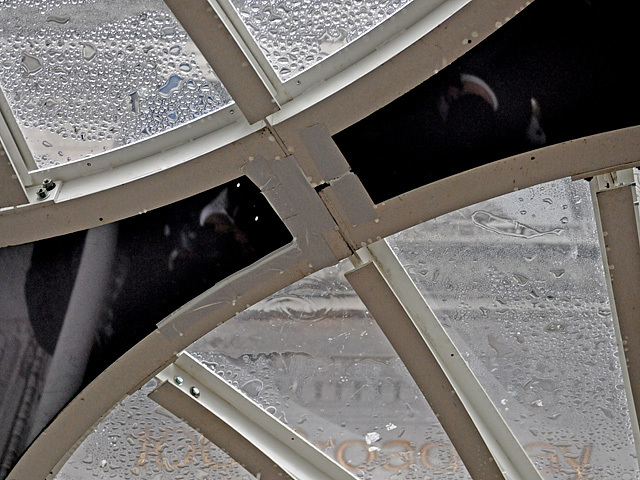 The structure had not yet been waterproofed when it was unveiled on Dec. 7, 2011. 
