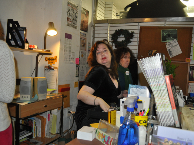 Washington Heights resident Susan Hannigan volunteered to help at the bookstore's 