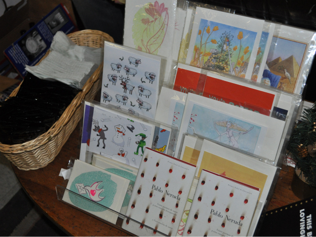Handmade items are for sale at Word Up.
