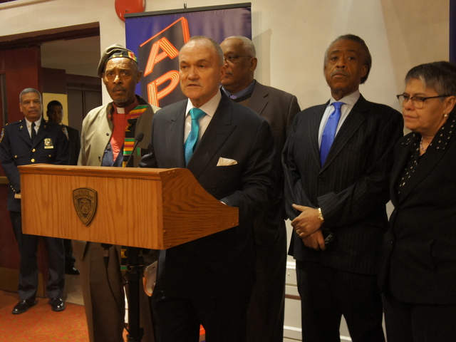 Police Commissioner Ray Kelly at the Apollo Theater for the NYPD's  multicultural immersion training course Dec. 27, 2011. 