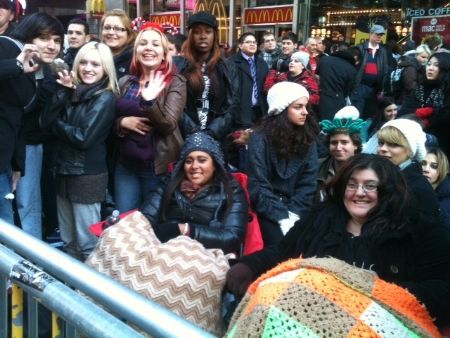 Crowds gathered early on Saturday.