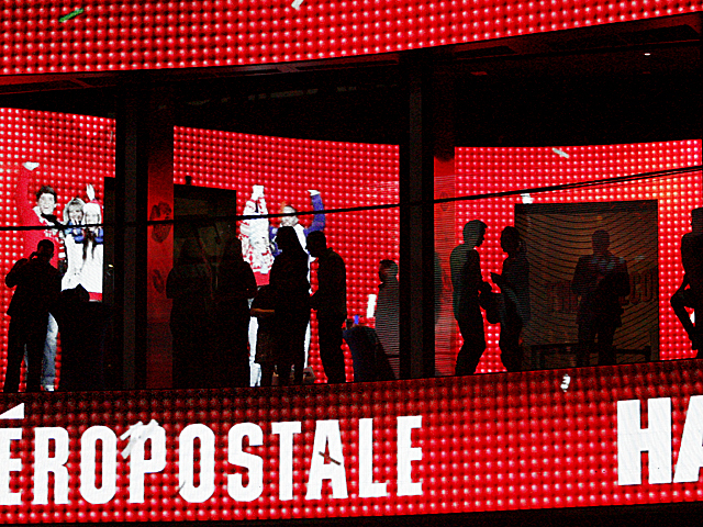 Revelers enjoy New Year's Eve from all vantage points in Times Square, New York City, 2011.