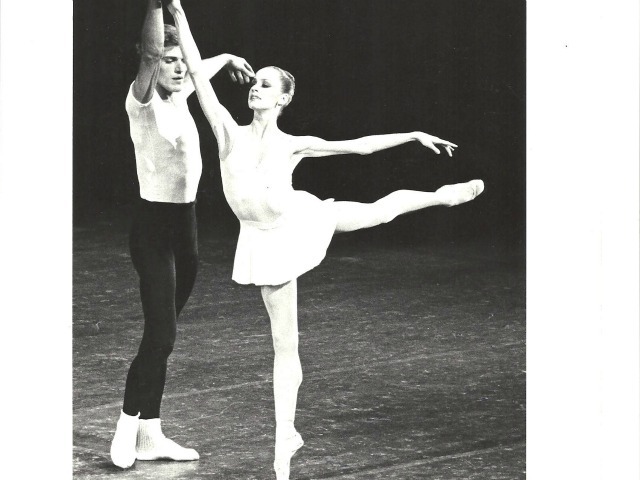 Heather Watts and Peter Martins in George Balanchine's Concerto Barocco. 