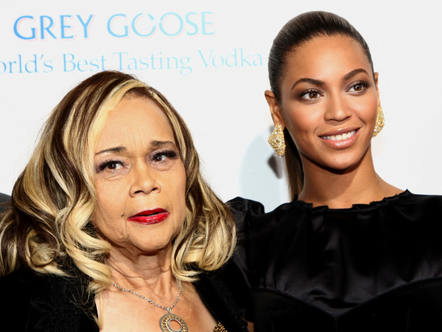 Singers Etta James and Beyonce Knowles. 