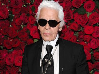 Karl Lagerfeld opened a pop-up shop on Bleecker Street in the West Village Jan. 27, 2012.
