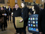 Activists Storm Grand Central Apple Store to Protest Factory Conditions