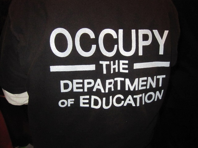 <p>Occupy Wall Street protesters have formed a splinter group: Occupy the Department of Education.</p>
