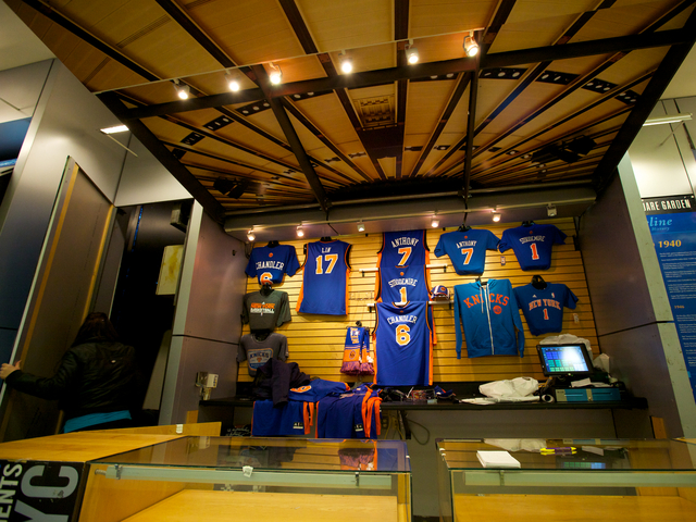 Dozens of Jeremy Lin jerseys officially went on sale at the Knicks store at Madison Square Garden Friday morning.