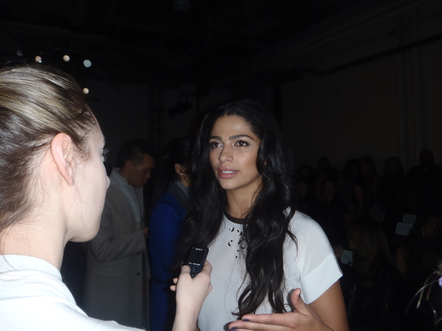 Camilla Alves at Yigal Azrouel.