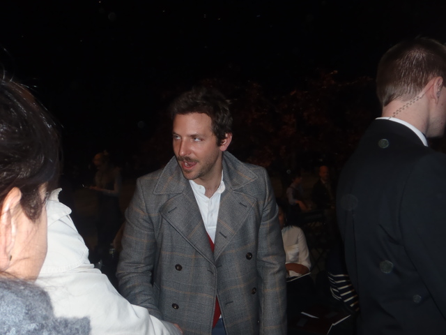 Bradley Cooper at Fashion Week.