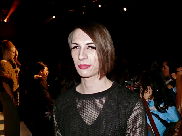 James Joseph's asymmetrical bob and androgynous style.