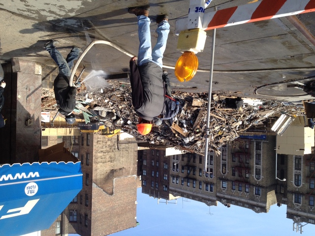The elevator was taken out of service as the building was cordoned off and later demolished. 