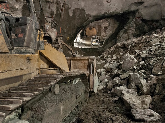 <p>An image of the progress on the Second Avenue subway tunnels and caverns as of Jan. 21, 2012.</p>
