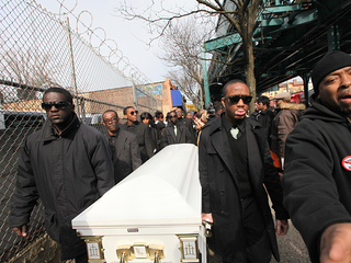 <p>Residents rallied Monday at the Bronx home of Ramarley Graham, 18, who was shot and killed by police.</p>
