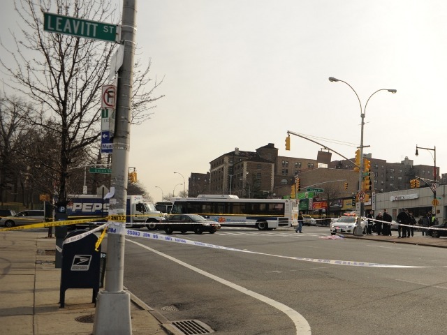 A woman in her 40s was struck and killed by multiple vehicles, including a city bus, in Flushing on Feb. 22, 2012.
