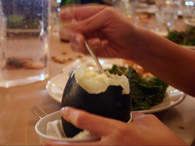 Emu eggs can be served poached.