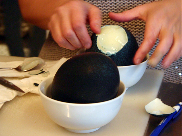 The thick shells take a little bit of work to crack open.
