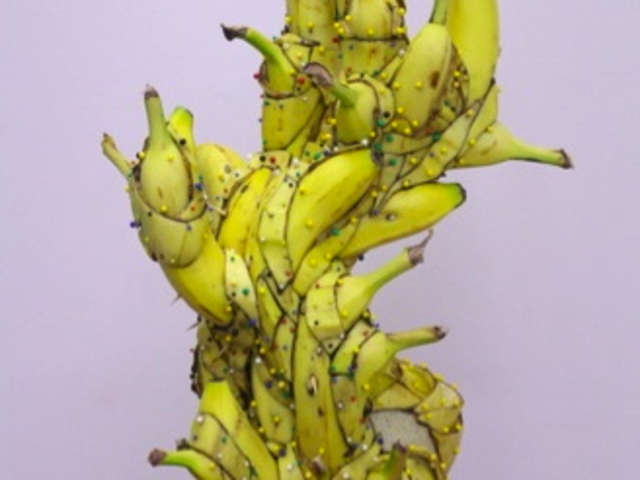 Matt Stone's decomposing banana sculpture won't last long at Like the Spice Gallery before it decays - but it'll be up for Brooklyn Armory Night.