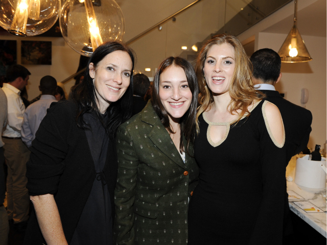 Lisa Clampitt, Beth Mandell, and Jaynie Mae Baker at the New York Observer Fall Soiree on October 25, 2011.