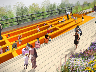 Park-goers will be able to access the undeveloped portion of the third section using an interim walkway.