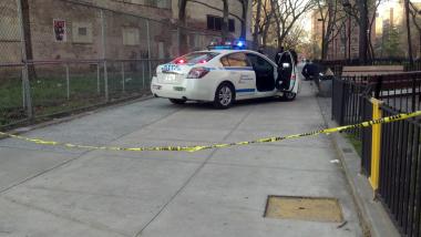 A 23-year-old man was shot in his thigh in East Harlem Friday afternoon, NYPD officials said.