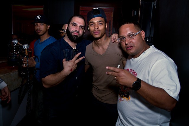 Michael Diaz (left) and Led Black (right at Negro Claro's latest 