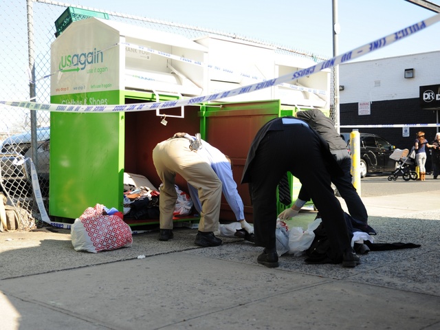 Investigators searched for evidence in the vicinity of 3395 Nostrand Avenue in Brooklyn. Authorities later determined that Sergey Mamonov, 49, allegedly killed dismembered his roommate, Aleksandr Zilbergleyt.