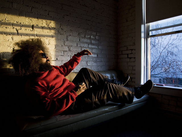 Expect stream of consciousness beats and stories from the human beatboxer Reggie Watts at 