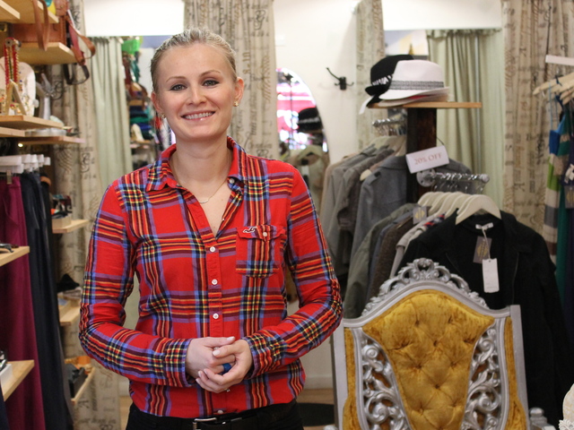 Evelyn Bielen, manager of the boutique Fanaberie, said she barely sees cars now on the formerly busy thoroughfare Nassau Avenue.