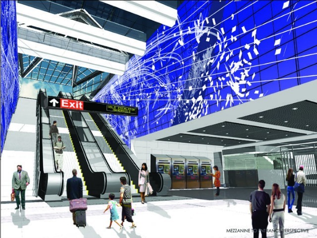 <p>A rendering of Sarah Sze's installation for the future 96th Street station along the Second Avenue subway.</p>
