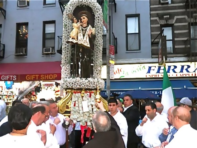 St. Anthony of Giovinazzo is scheduled to be held on Mulberry Street between Broome and Spring streets May 24 through June 3, 2012.