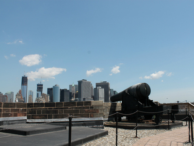 <p>This Civil War-era canon on the roof of Castle Williams on Governors Island could fire a shot nearly all the way to Washington Square Park.</p>
