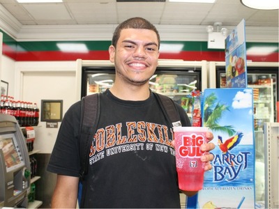 "It's crazy," said student Kris Ramos, of the proposed ban on large, sugar-sweetened drinks in restaurants and movie theaters.
