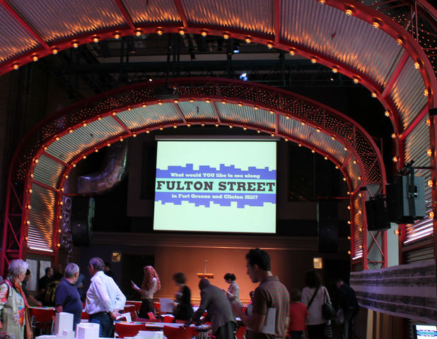 The Fulton Street Community Visioning Project at the BAM Cafe. 