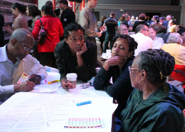 The Fulton Street Community Visioning Project at the BAM Cafe. 