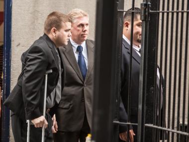 Officer Richard Haste surrendered to authorities to face manslaughter charges in the shooting of unarmed teen Ramarley Graham