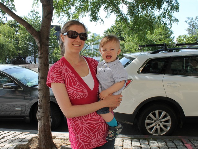 Michelle Leach and her 1-year old son, Peyton, like to go to Andrews Grove Playground in Hunters Point