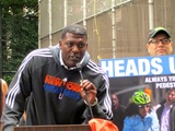 Knicks Stars Warn Bikers and Pedestrians to Travel Safely
