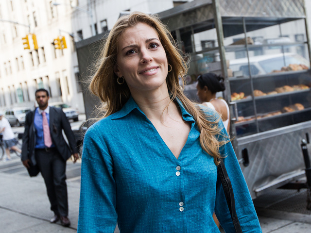 Jaynie Mae Baker arrives at Manhattan Supreme Court on June 29th, 2012.