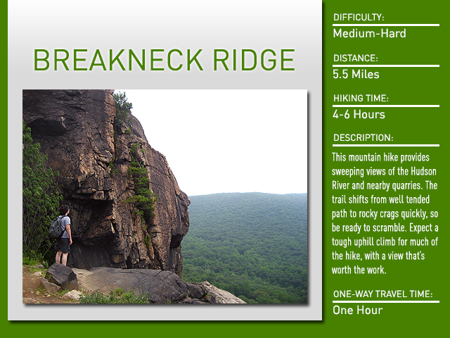 DNAinfo.com New York assembled a list of hikes that can be easily reached by public transportation.